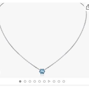 💎925 Sterling silver Aquamarine necklace